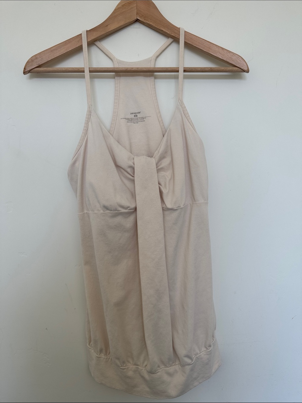 Patagonia Light Beige Racerback Tank Top